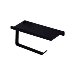 MA-PPR-004 Portarrollo con repisa Negro