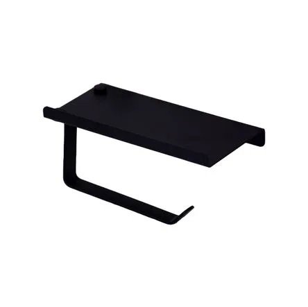 MA-PPR-004 Portarrollo con repisa Negro