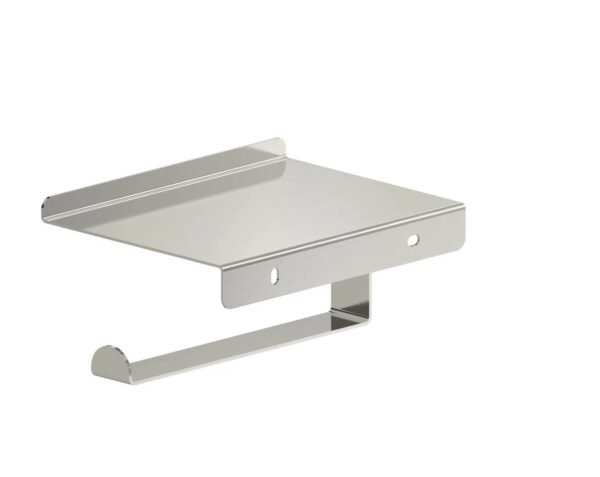 MA-PPR-015 Portarrollo con repisa Acero Inox Satinado