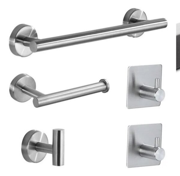 MA-SEB-006 Set de Baño x 5 pzas en Acero Inoxidable