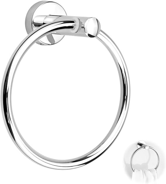 MA-TLB-002 Toallero Argolla Acero Inox Brillante