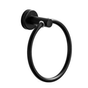MA-TLB-010 Toallero Argolla Acero Inox Negro Mate