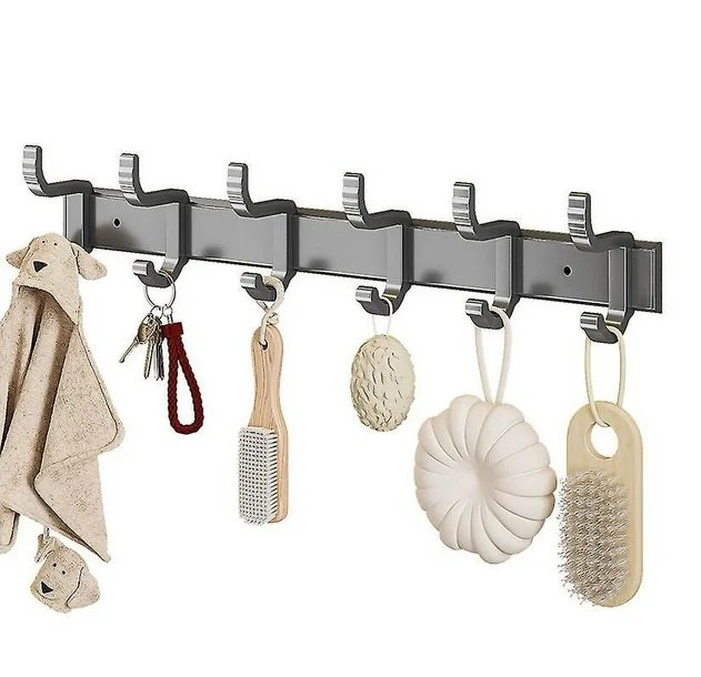 Perchero de punto redondo Negro