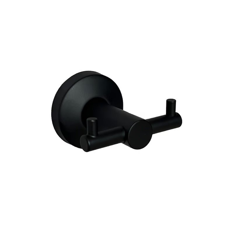 Perchero de punto redondo Negro