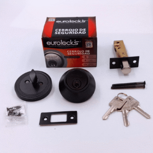 EUROLOCKS-CERROJO-DE-SEGURIDAD-NEGRO-MATE-LLAVEMARIPOSA.-4 Cerrojo de Seguridad Simple Negro Mate Eurolocks