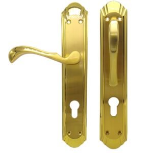 EV-MAP-030 Manija Principal con Placa Bronce Pulido Eurolocks