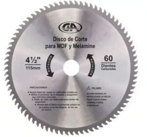 disco60dientes Disco de Corte D/Madera 60 Dientes 4 1/2" C&A