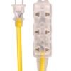 Extensión Amarilla de 5 Metros x 3 Tomas 16 AWG HomeLight