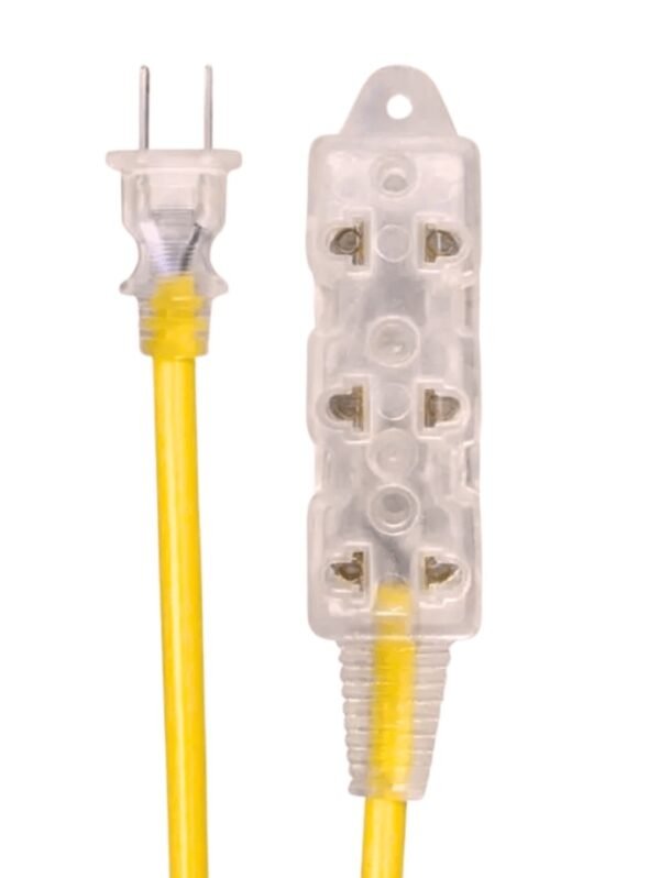 Extensión Amarilla de 5 Metros x 3 Tomas 16 AWG HomeLight