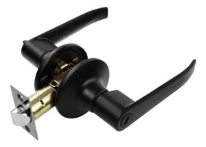 hana negro Cerradura Manija Para Baño Hana Negro Mate Eurolocks