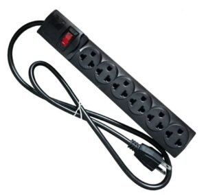 supre Supresor de pico 6 Tomas Negro x 1mtr HomeLight