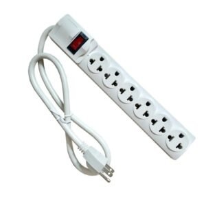 supreblan Supresor de pico 6 Tomas Blanco x 1mtr HomeLight