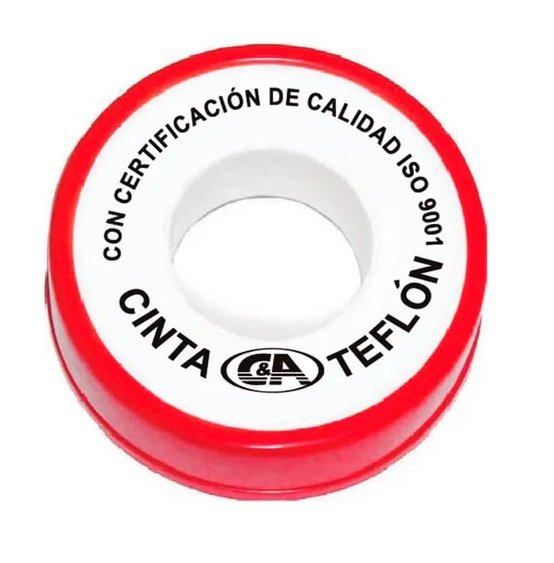 Cinta Teflón Blanca 1/2" x 0.075mm x 10mtrs C&A