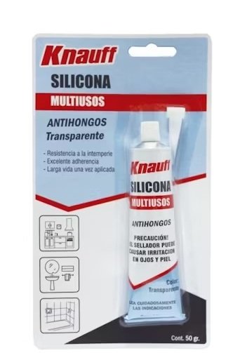 Silicona Multiuso Antihongos Transparente x 50Gr Knauf