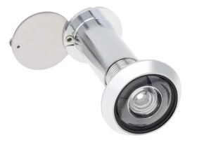 ojo magicco Ojo mágico Mirilla de seguridad Visor para puerta 200° Satinado