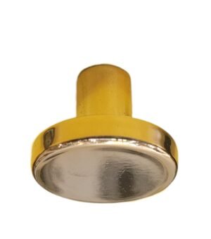 Jalador de Perilla Aluminio Color Dorado Lisa 25MM