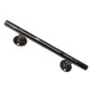 Tirador Zamac Texas Recto Color Negro Brillante 96mm – 128mm