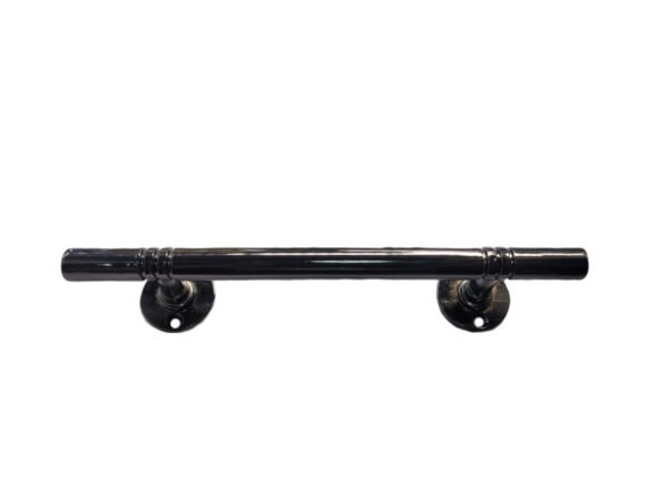 Tirador Zamac Texas Recto Color Negro Brillante 96mm – 128mm