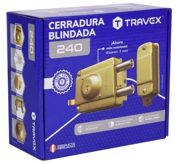 240 Cerradura de Sobreponer 240 Blindada Travex