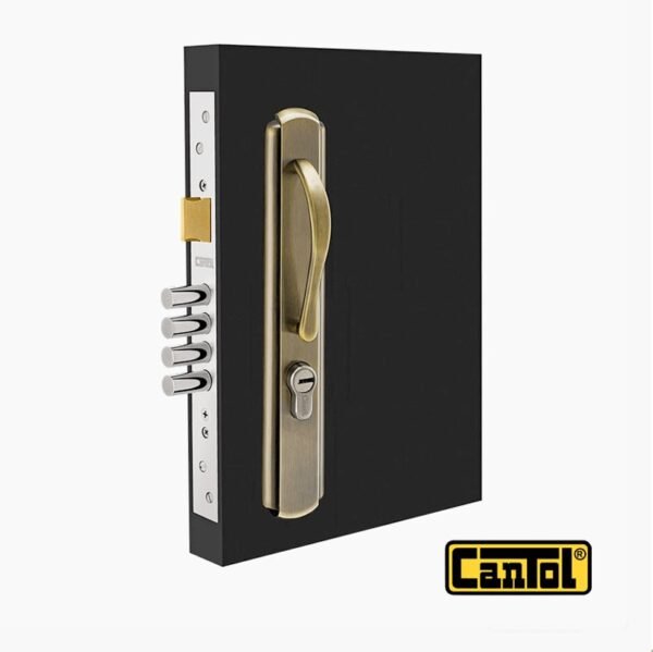 Cerradura de Embutir Principal Moderna Bronce Antiguo Cantol