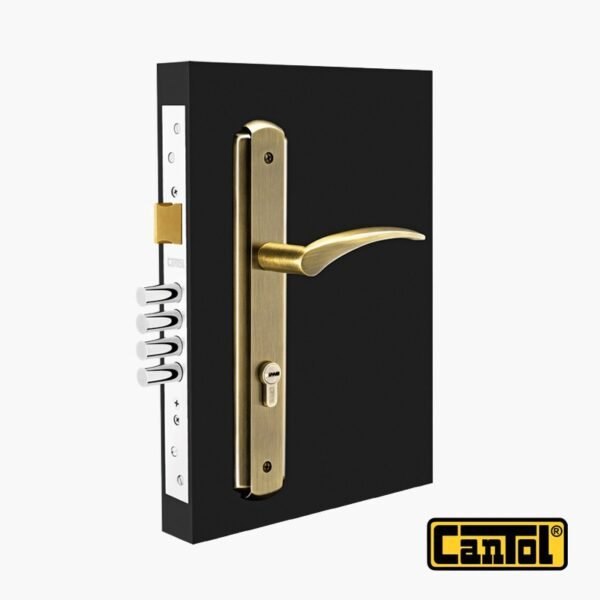 Cerradura de Embutir Principal Moderna Bronce Antiguo Cantol