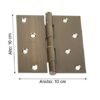 Bisagra Capuchina Bronce Antiguo 4 x 4 Cantol