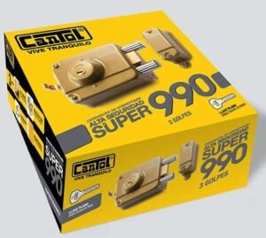 Cerradura de Sobreponer Blindada Alta Seguridad 990 Cantol