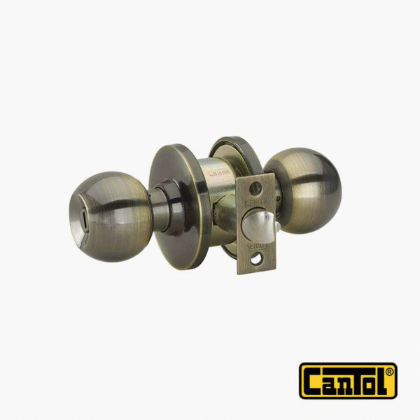 Cerradura Pomo Baño BL-81 Cantol Bronce Antiguo