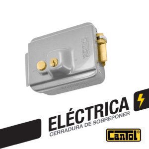 Electrica_nueva_conboton_plateada Cerradura Eléctrica con botón color Plateado Cantol