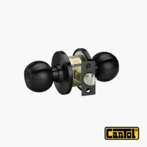 Cerradura Pomo Baño BL-51 Cantol Negro Mate