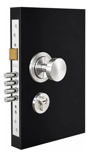 Cerradura de Embutir Principal Estandar Ac. Inox 3 Golpes Cantol - Reversible