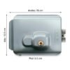 Cerradura Eléctrica sin botón color Plateado Cantol