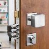 Cerradura de Embutir Principal Cuadrada Ac. Inox 3 Golpes Cantol - Reversible