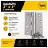 Bisagra Zincada Capuchina 3 x 3 Yale Blister 3 Und