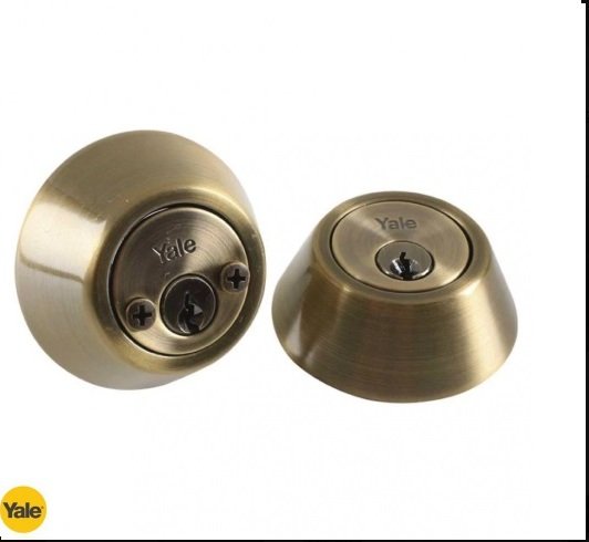 Cerrojo de Seguridad Kent Bronce Antiguo Doble Yale